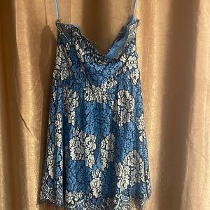 NBD strapless lace babydoll dress worn twice